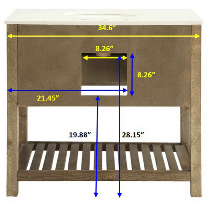 Birch Lane™ Leila 36'' Single Bathroom Vanity with Marble Top & Reviews